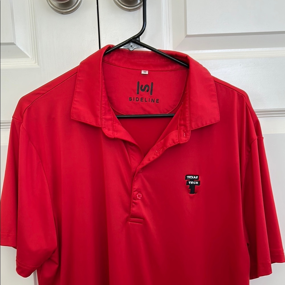 Sideline Red Texas Tech Polo Shirt